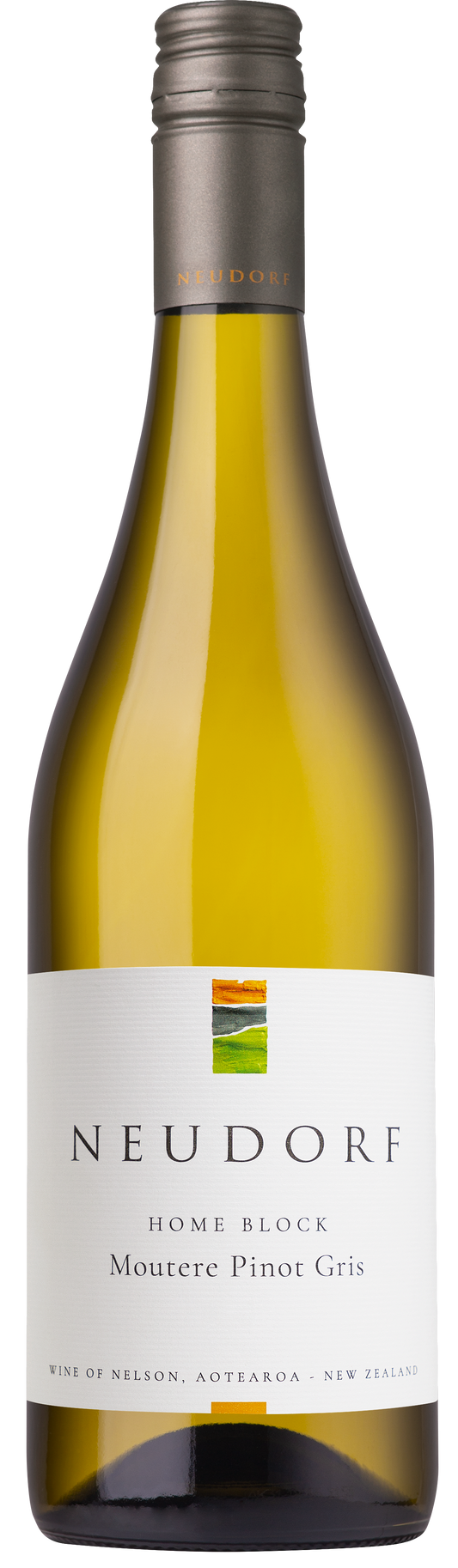 Neudorf Home Block Moutere Pinot Gris. Single vineyard, organic Nelson pinot gris.
